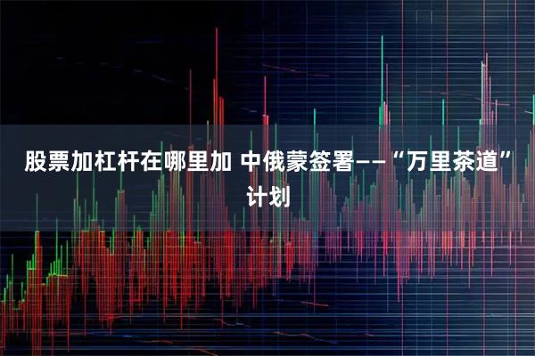 股票加杠杆在哪里加 中俄蒙签署——“万里茶道”计划